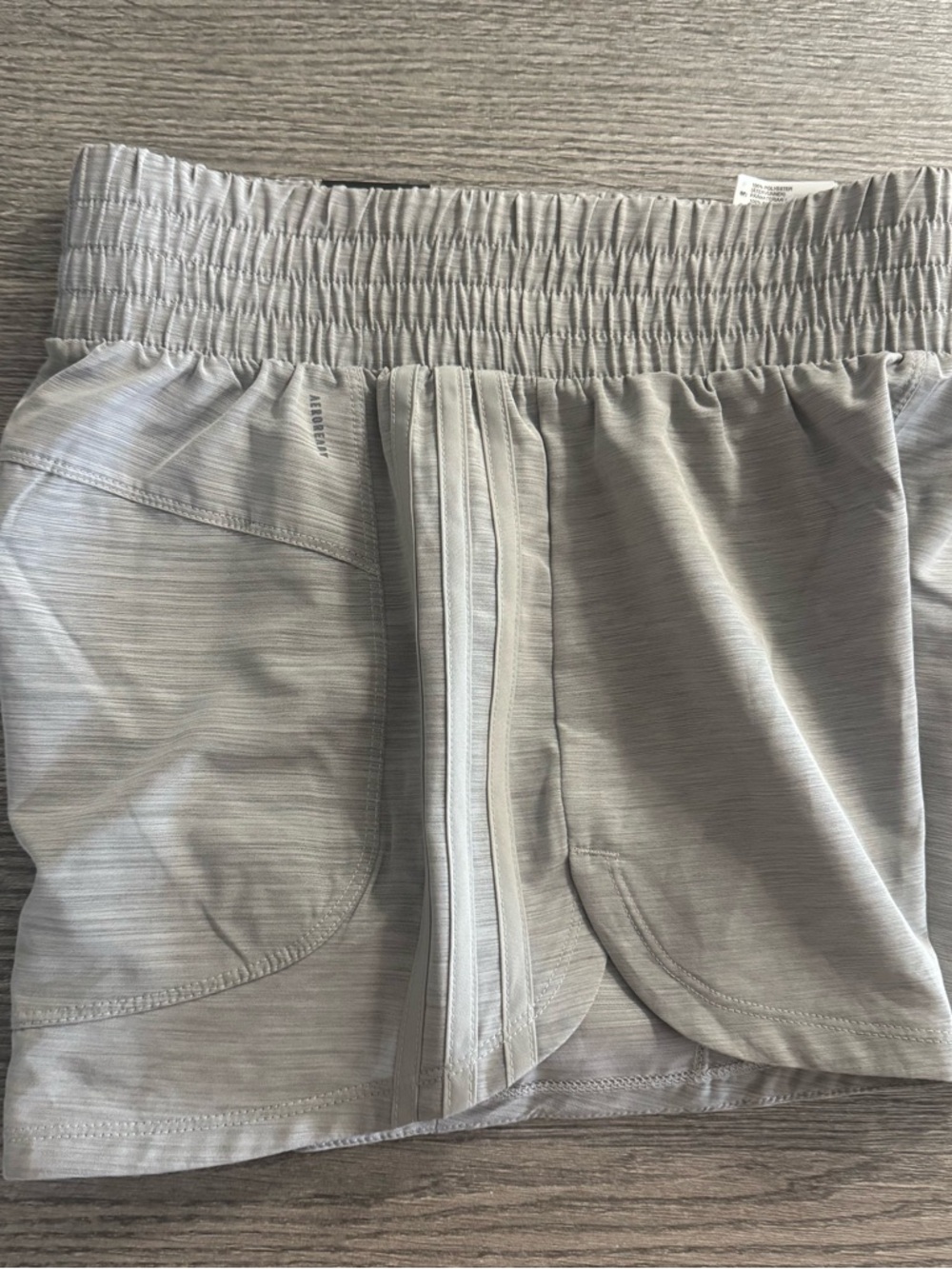 Adidas Women’s Pacer Woven Shorts High Rise 3” Inseam Size XS Grey - Picture 9 of 9